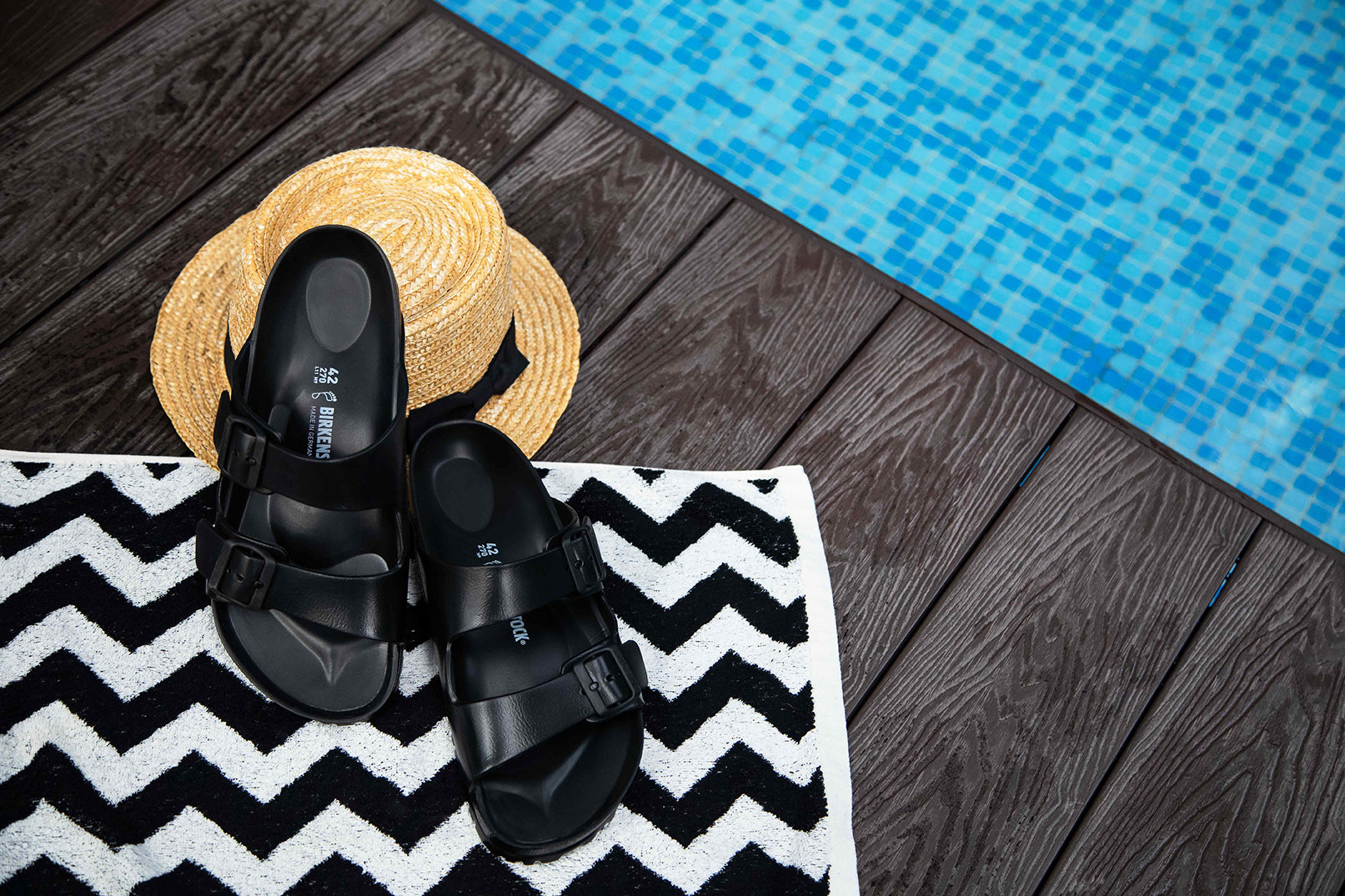 Birkenstock Arizona Eva Sandaler - Sort - Bahne